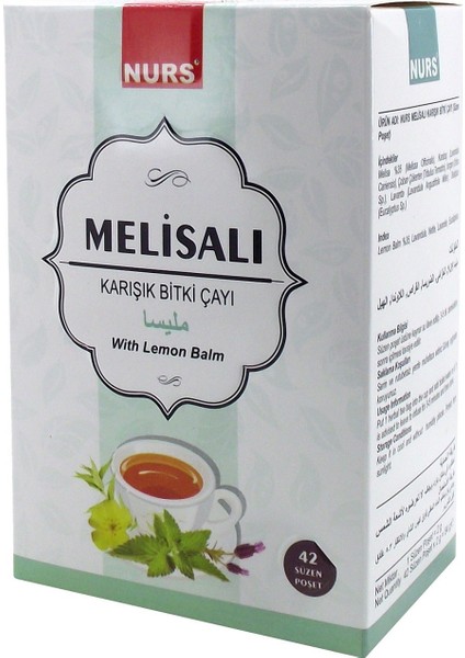 Melisalı Karışık Bitki Çayı 42 Süzen Poşet