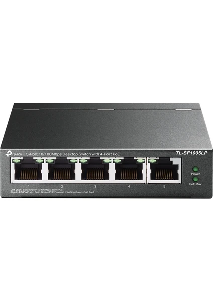 TL-SF1005LP 5 Port 10/100MBPS Masaüstü Swıtch 4-Port Poe