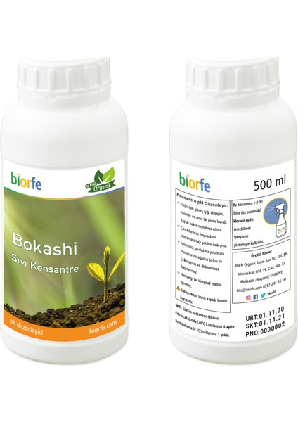 Bokashi Konsantre pH Düzenleyici Sıvı 500 ml