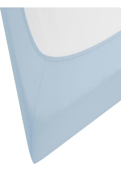 2'li 120X200 cm Düz Pamuklu Tek Kişilik Lastikli Fitted Penye Çarşaf