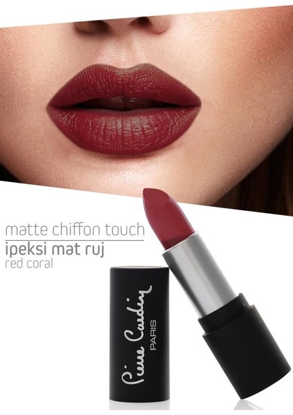 Matte Chiffon Touch Lipstick - Red Coral -188