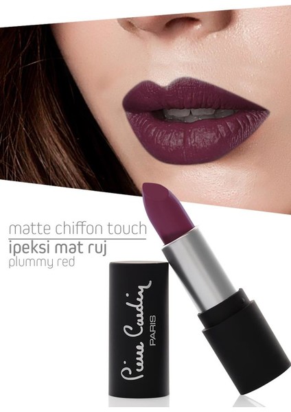 Matte Chiffon Touch Lipstick - Plummy Red -190