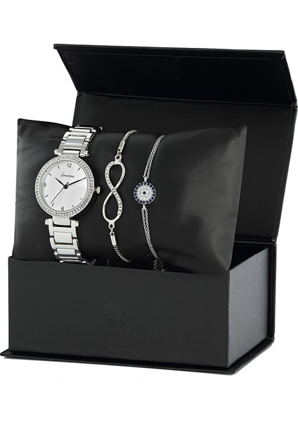 PS158100TR Kadın Kol Saati ve Bileklik Set
