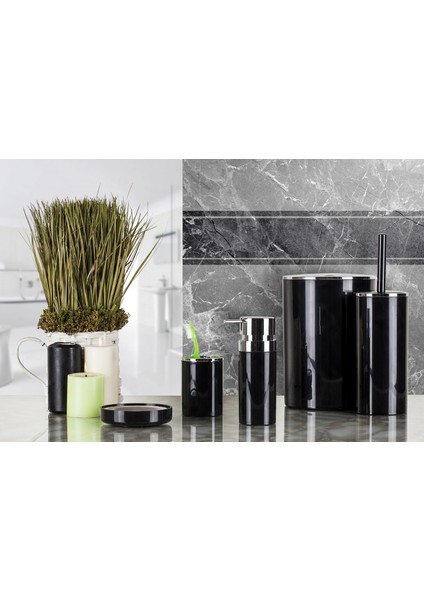 Lenox 5 Parça Banyo Seti Banyo Takımı Siyah
