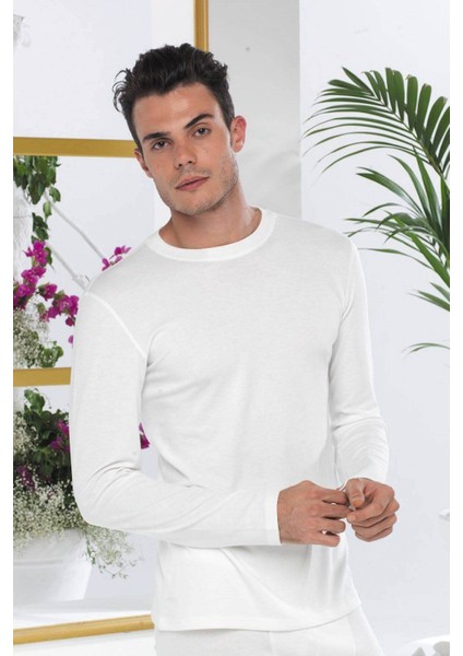 Malabadi erkek Termal Bisiklet Yaka Uzun Kol Üst Içlik