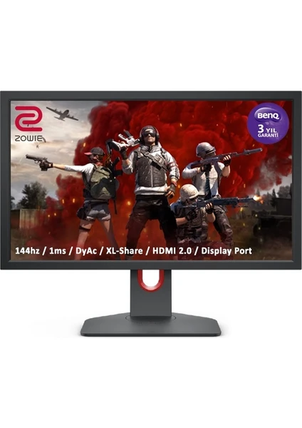 Zowie XL2411K 24" 144Hz 1ms (3xHDMI DP)Full HD TN Dyac Pivot Espor Oyun Monitörü