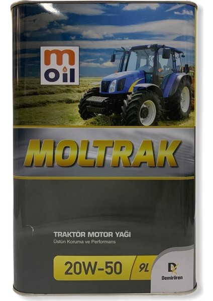 Moltrak Traktör Motor Yağı 20W-50 9Litre Motor Yağı ( Üretim Yılı : 2024 )