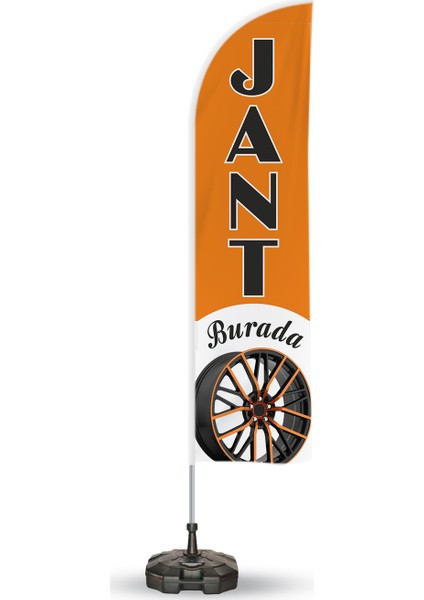 Araba Jant Reklam Yönlendirme ve Tanıtım Yelken Bayragı