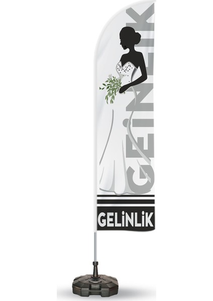 Gelinlik Reklam Yönlendirme ve Tanıtım Yelken Bayragı