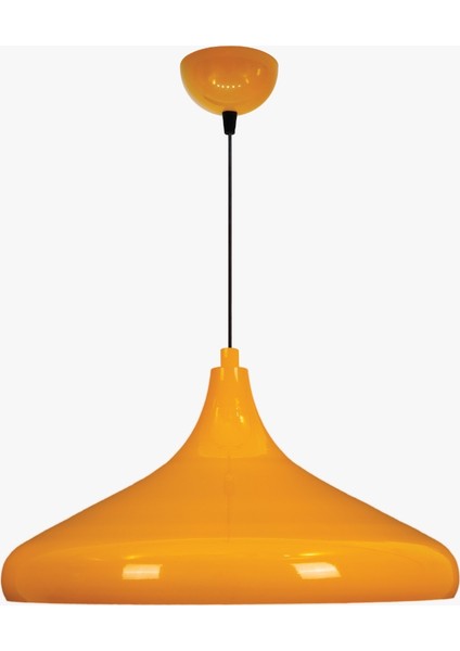 Champion Sarı Metal Avize Tekli Sarkıt Salon Mutfak Hol Ofis Cafe Butik Lamba Aydınlatma