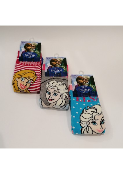 Frozen Fr 5755 Lisanslı Kız Çocuk Soket Çorap 3'lü fiyatları