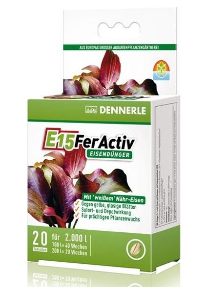 Dennerle E15 Feractiv 20 Tablet