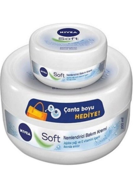 Soft Kavanoz Krem 200 ml + 50 ml Nivea Soft