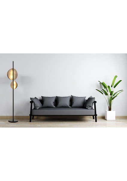 LM-9113-2BSY Siyah Boyalı Lambader E14 Metal Pleksi 36cm fırsatları