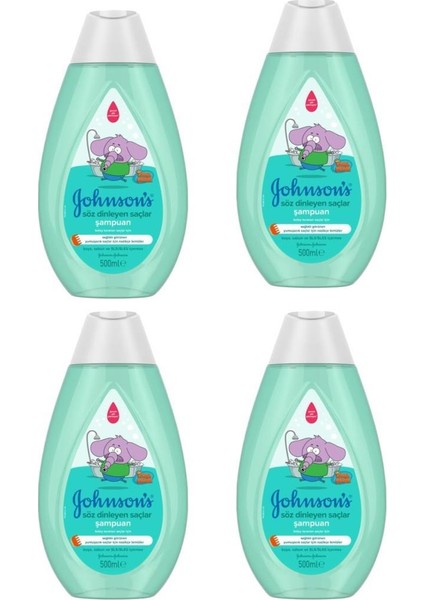 Johnson's Kral Şakir Söz Dinleyen Saçlar Şampuanı 500 Ml*4 Adet