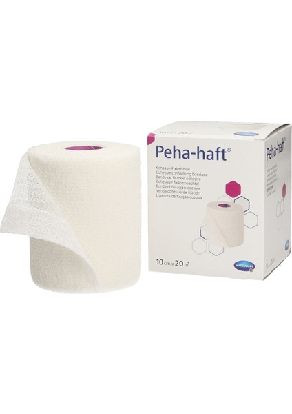 Peha Haft 10 cm x 20 mt Kohesif Fiksasyon Bandajı Latex Içermez