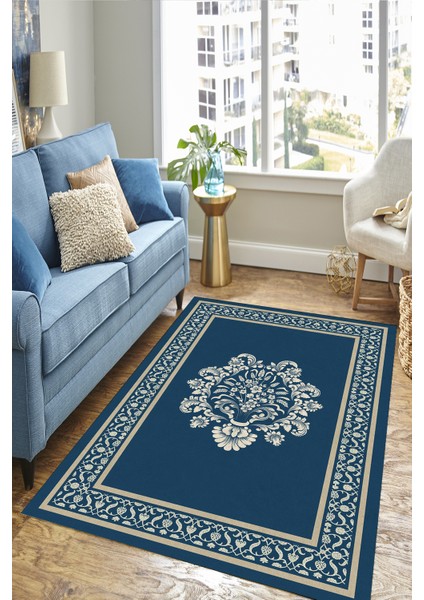 Geleneksel Kilim Desenli Krem Rengi Halı