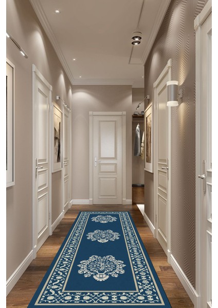 Geleneksel Kilim Desenli Krem Rengi Halı