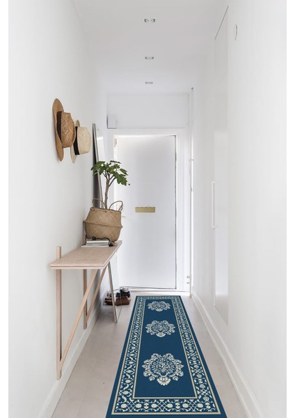 Geleneksel Kilim Desenli Krem Rengi Halı