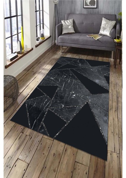 Cappio Minimalist Çizim Halı Makinada Yıkanabilir Kaymaz DotTaban CP575
