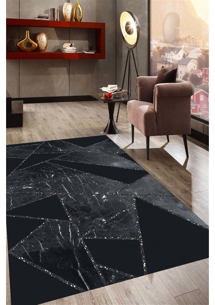 Cappio Minimalist Çizim Halı Makinada Yıkanabilir Kaymaz DotTaban CP575