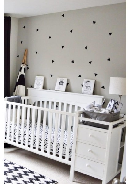 Üçgen Şekilli Siyah Çocuk Bebek Odası Duvar Sticker fiyatları