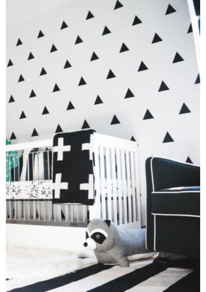 Üçgen Şekilli Siyah Çocuk Bebek Odası Duvar Sticker modelleri