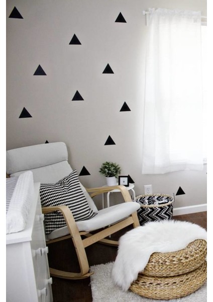 Üçgen Şekilli Siyah Çocuk Bebek Odası Duvar Sticker fırsatları