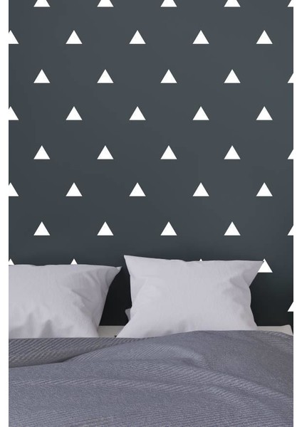 Üçgen Şekilli Beyaz Çocuk Bebek Odası Duvar Sticker fiyatları