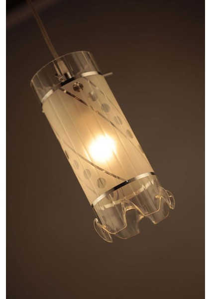 AV-4046-1K Krom Kaplama Modern Avize E14 Metal Cam 11cm modelleri