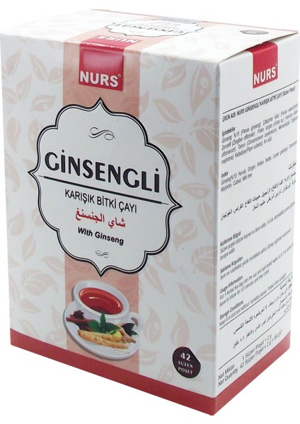 Ginsengli Karışık Bitki Çayı 42 Süzen Poşet