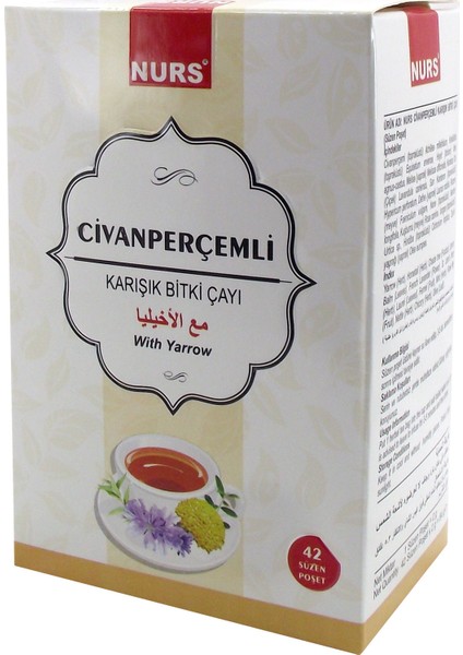 Civanperçemli Karışık Bitki Çayı 42 Süzen Poşet