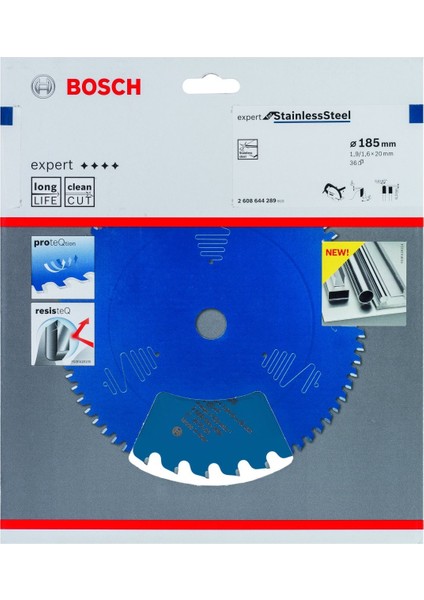 Expert For Stainless Steel 185*20 36 mm Diş