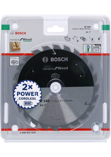 - Standard For Serisi Ahşap Için Akülü Daire Testere Bıçağı 160*20 mm 24 Diş fiyatları
