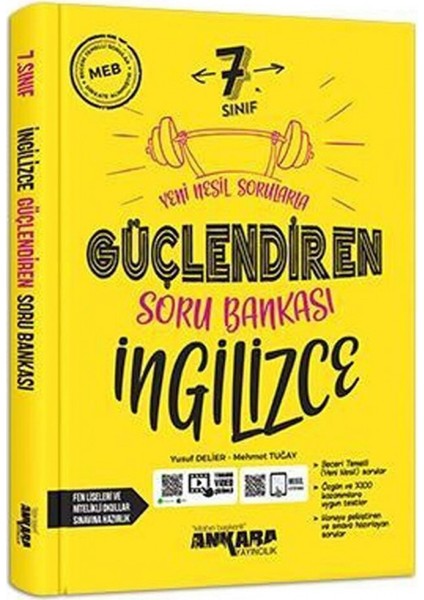 Ankara Yayıncılık 7.Sınıf  Güçlendiren Ingilizce Soru Bankası