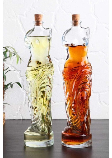 Venüs Yağdanlık - Kadın Figürlü Sirkelik Sosluk 700 ml 2 Li Set
