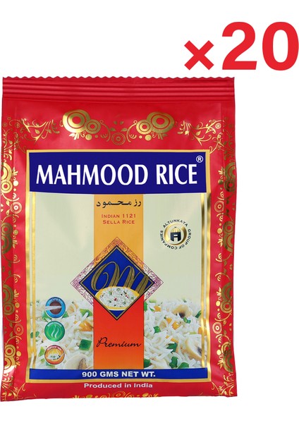 Mahmood Rice Basmati Pirinç 900 gr x 20 Adet (1 Koli)