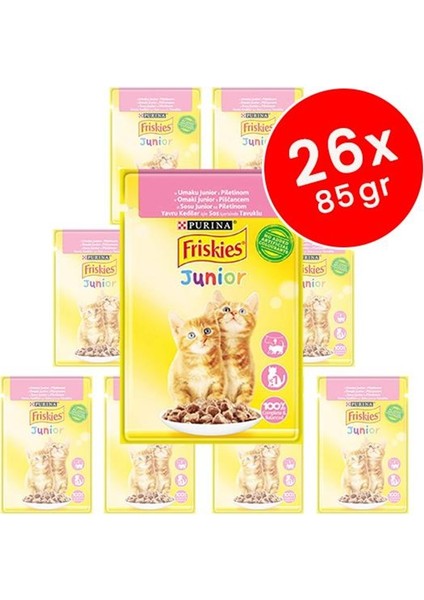 Tavuklu Yavru Kedi Konservesi 26X85 gr