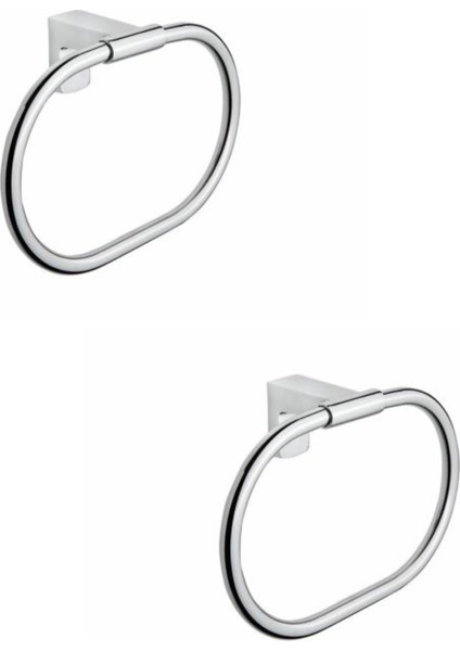 Premium Yuvarlak Havluluk 2'li Set