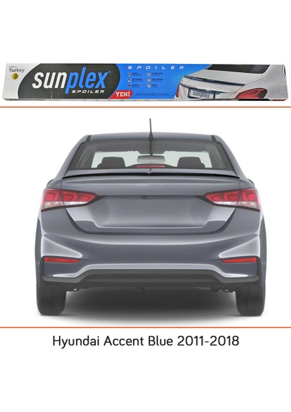 Hyundai Accent Blue 2011-2018 Spoiler Bagaj Çıtası Piano Black