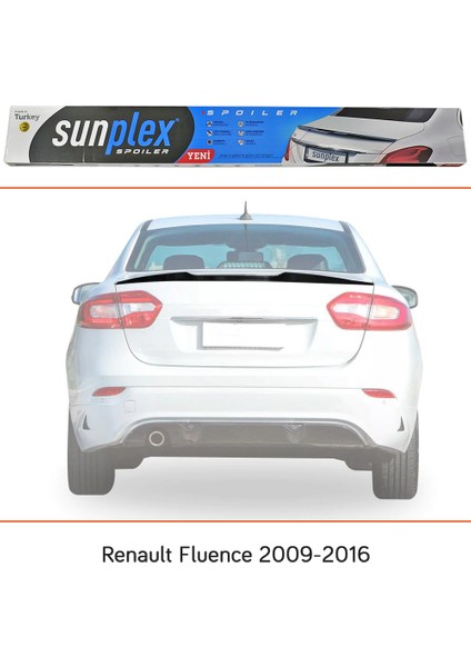 Renault Fluence 2009-2016 Spoiler Bagaj Çıtası Piano Black