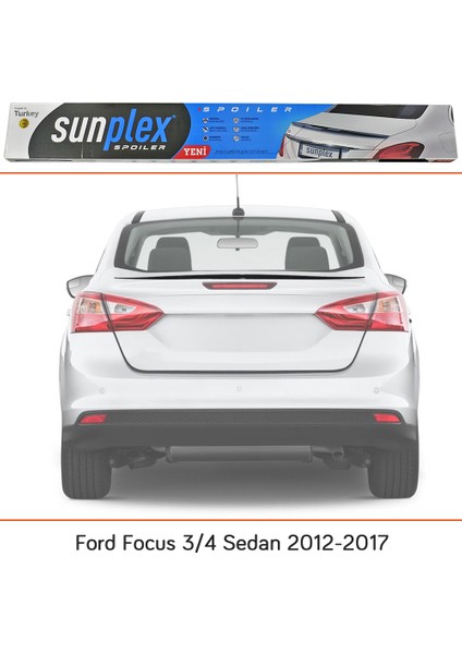 Ford Focus 3/4 Sedan 2012-2017 Spoiler Bagaj Çıtası Piano Black