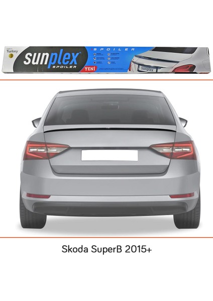 Skoda Superb 2015+ Spoiler Bagaj Çıtası Piano Black