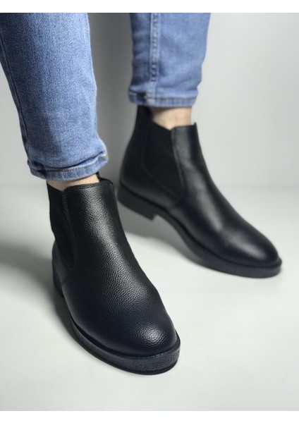 Dnz Chelsea Siyah Deri St Bot modelleri