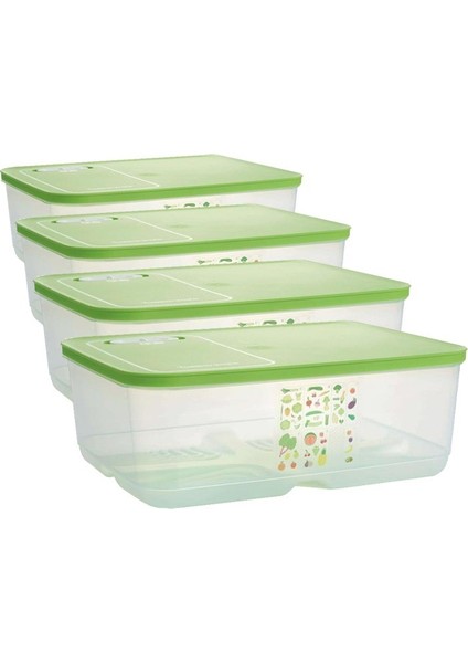 Sera Buzdolabı Saklama Kabı 4 x 9.9 lt