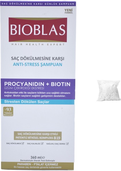 Bıoblas Saç Dökülmesıne Karşı Antı Stress Şampuan 360 ml + Bone
