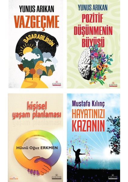 Kişisel Gelişim Seti 1 - 4 Kitap - Yunus Arıkan - Hüsnü Oğuz Erkmen - Mustafa Kılınç