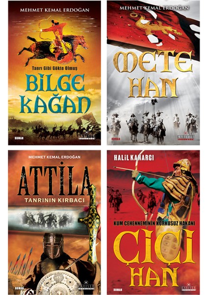 Dünyayı Titreten Türk Hükümdarlar Seti 2 - 4 Kitap - Mehmet Kemal Erdoğan - Halil Kanargı