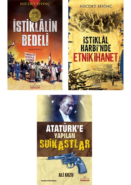 Yakın Tarih Seti 3 Kitap - Necdet Sevinç - Ali Kuzu