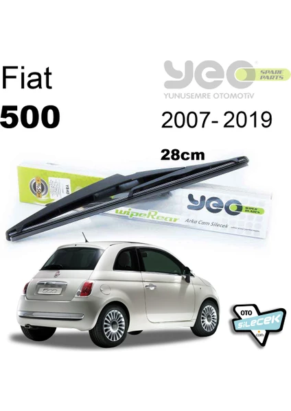 Fiat 500 Arka Silecek 2007-2019